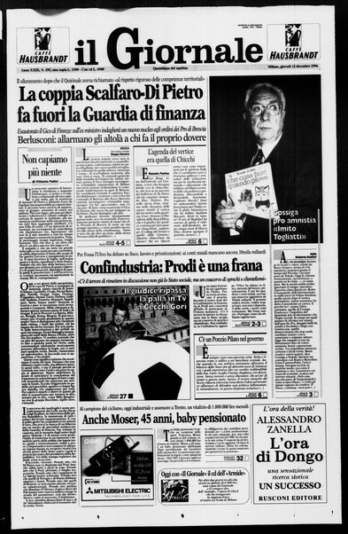 Il giornale : quotidiano del mattino